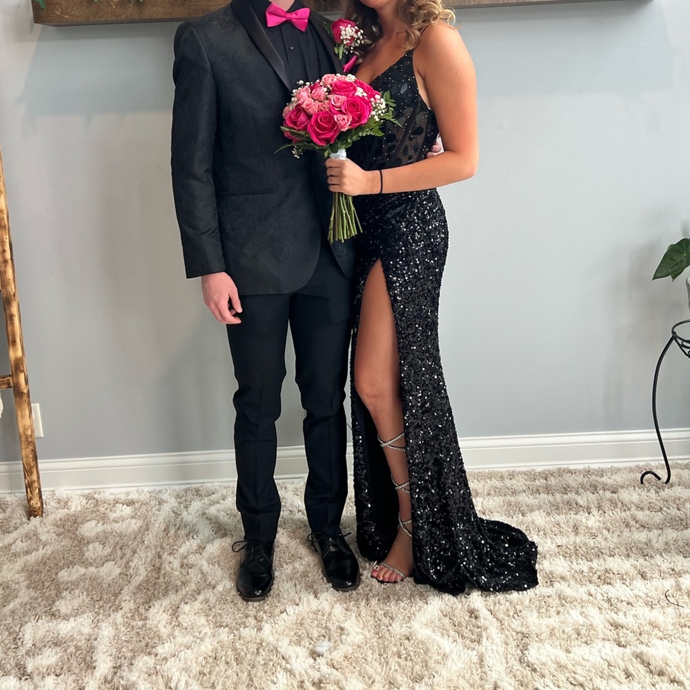 Jasz Couture 7413 Black Prom Gala dress